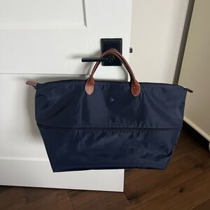 Expandable Longchamp Travel Bag (Navy)
